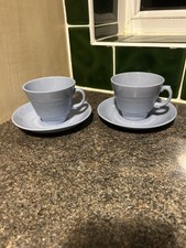 Pair of Woods Ware Iris Teacup