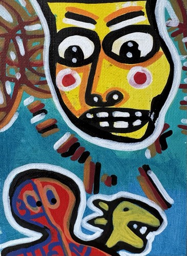 Hasworld original art 5x7 - hasworld,