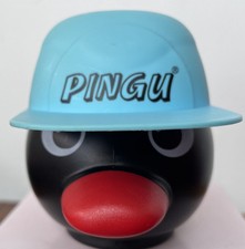 Vintage Retro 90s Pingu The Penguin 3" Plastic Head & Blue Hat Ice Cream Tub