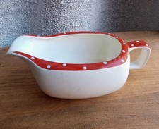 Vintage Midwinter Red Domino Stylecraft Gravy Jug - 1950s - Free Delivery