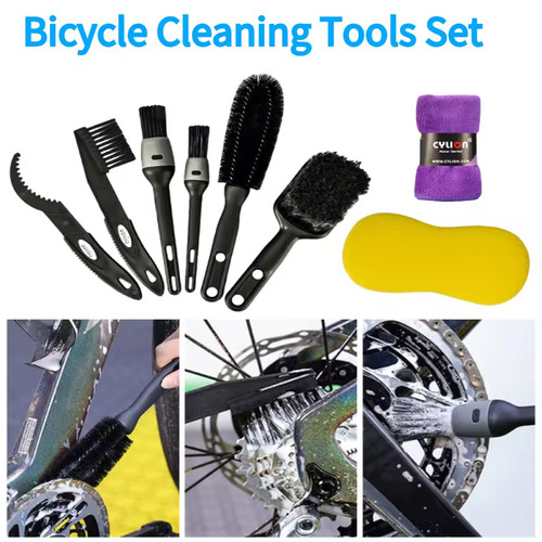 Bike cleaning brush set - bike,
