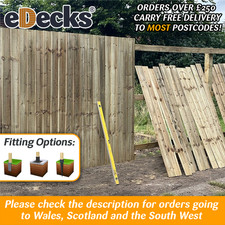 Budget featheredge post rail - budget, &