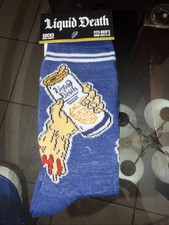 Liquid Death Socks Unisex Crew Size 6-12 New With Tag From Usa