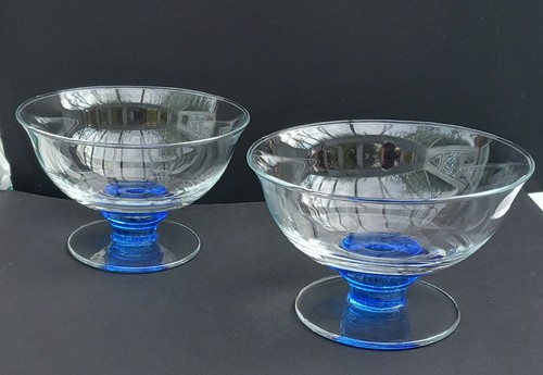 Denby glass pair dessert - *,