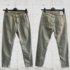 Zoe Karssen Jeans Size 8 10 Designer Distressed High Rise Patch Green Boho Rips