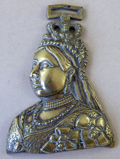 Antique Horse Brass Queen