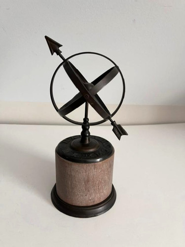 Armillary sphere sundial base - sundial,