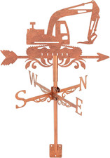 Digger Weather Vane Engineering Vehicles Metal Weathervane Copper Windvanes Deco