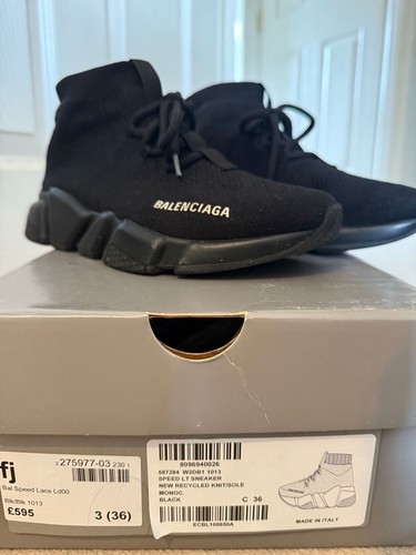 Balenciaga speed black knit - black,