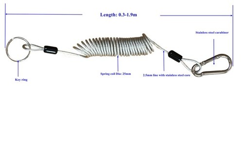 Bbi coiled tool lanyard - bbi,