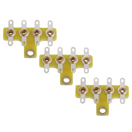 3pcs way solder tag - 4-way, strip