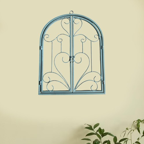 Wrought iron wall decor - decor, window
