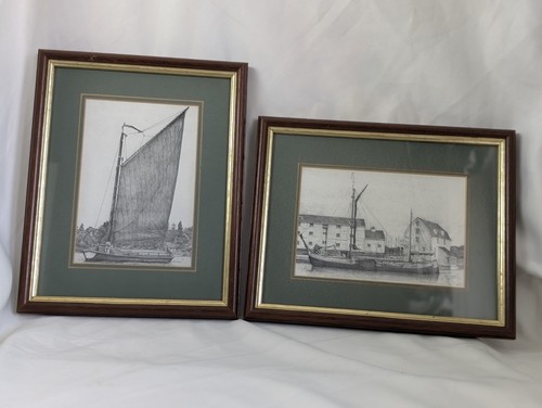Pair vintage norfolk wherry - pair,
