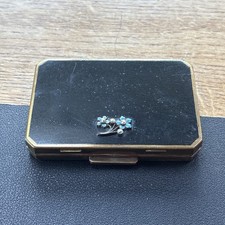 Vintage Stratton Bouquet Rare Rectangle Mirror Compact