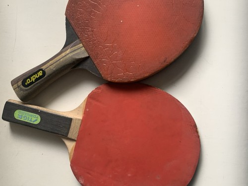 Vintage ping pong paddles - ping,