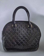 Black grey silver glitter