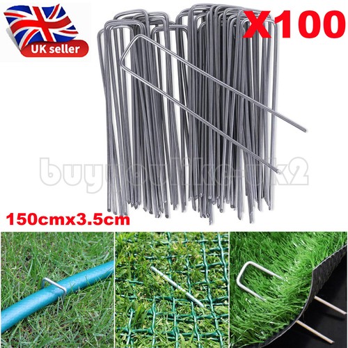 100x landscape garden pegs - garden,