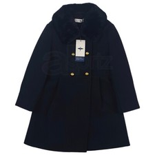 New Girls Childrens Designer Wool Mix Winter Warm Lined Coat Smart Xmas Gift Age