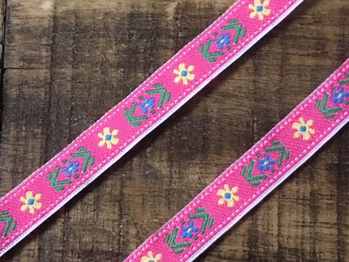Laverslace bright pink floral - bright,