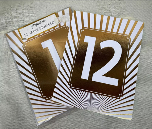 Table numbers wedding - 12,
