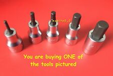 Beta Tools 920PE/AS, 1/2" Drive Hex Socket Driver, Chrome Plated, 1/8" to 1/2"