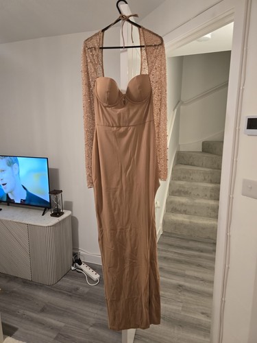 Beige embellished polly - beige,