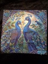 Vintage Style Peacock Cushion