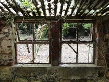 Photo A1 View into the yard at