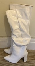 Ladies White Knee Height