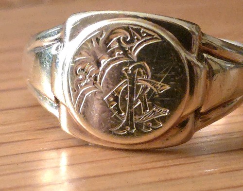 Stunning vintage 9ct - vintage, ring