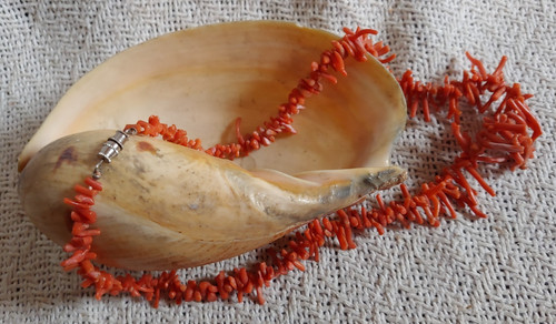Vintage orange natural coral - orange,