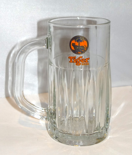 Tiger beer glass mug singapore - glass,