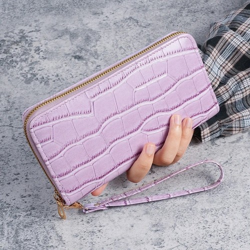 Ladies leather wallet long - ladies,