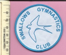 Swallows Gymnastics Club  cloth patch badge.