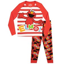 Elmo Pyjamas Toddlers Baby Kids Girls 6 12 18 24 Months 2 3 4 5 Years Stripes