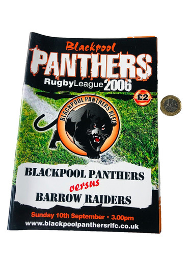 Rugby programme blackpool - programme,