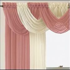 1 piece of high quality voile swag- design your window up yourself