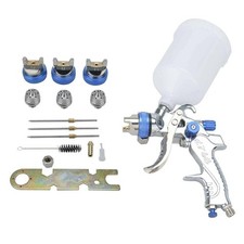 HVLP 600CC Spray Gun Kit Gravity Feed Vehicle Car Paint 1.4 1.7 2.0MM Nozzles