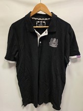 Mens Aquascutum Black Polo Shirt Size XXL 2XL 