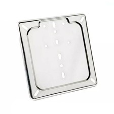 Stainless chrome rear plate