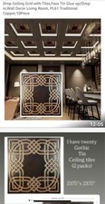 Large Gothic tin Ceiling Tiles 2 Packs Of 10