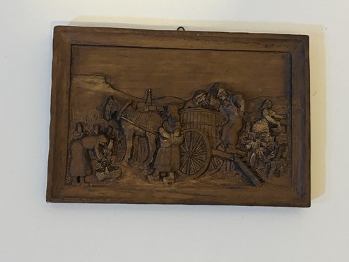 Vintage carved wooden - , grape