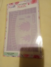 Card Making Magic Stencil Santa's Coming Fireplace Scene Ei408
