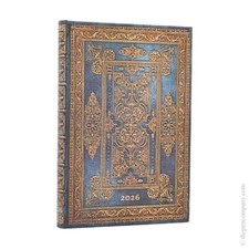Paperblanks 2026 12-Month Blue Luxe Weekly Mini Verso Hardcover Diary