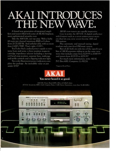 Vintage akai u06 - akai, &