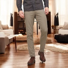 Mens Beige Chinos Jack & Jones Slim Fit Brown Trousers Casual W32 L34 NG Gift