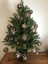 6 x Leopard Print. Baubles