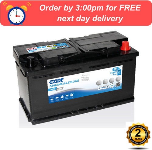 Exide ep800 dual - dual, agm