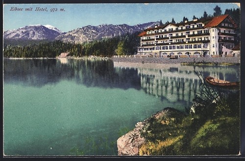 Eibsee partial view with - view,