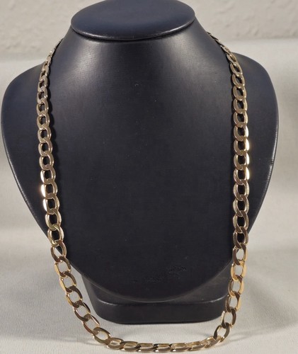 9ct gold curb chain - curb,
